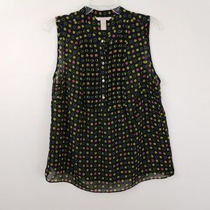 Banana Republic Semi Sheer Career Top Blouse .